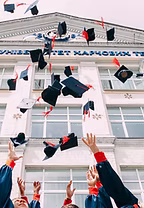 throwing grad caps