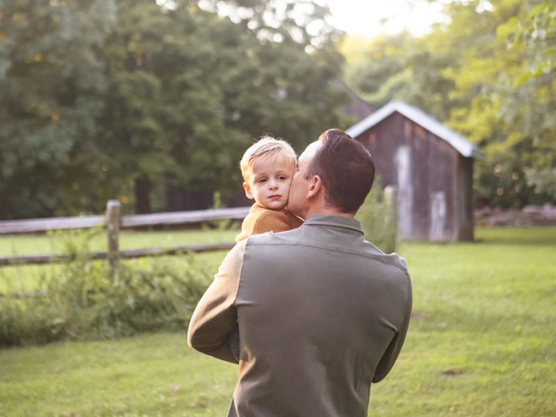 Brad and his son